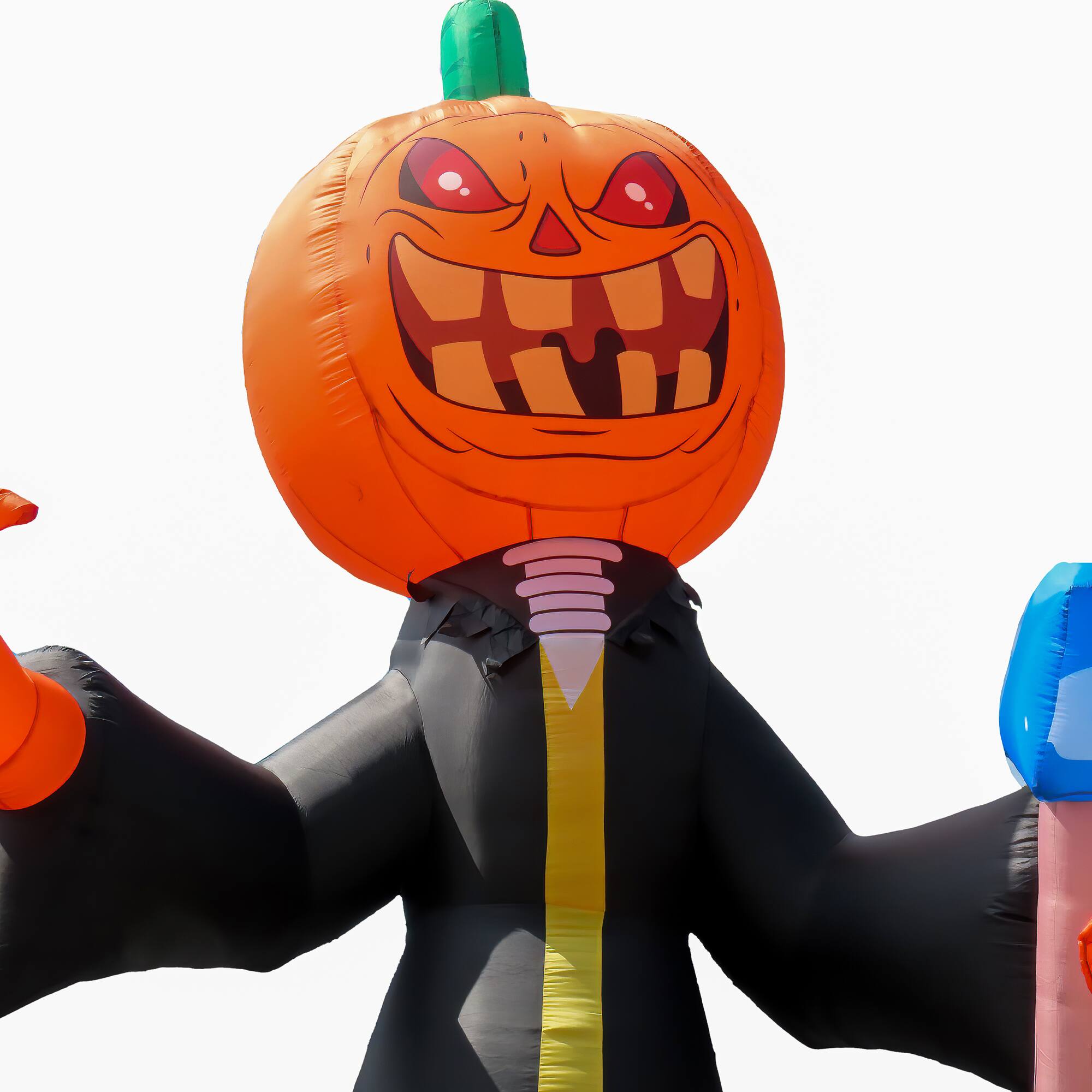 20ft. Inflatable Halloween Pumpkin Reaper Decoration with LED lights